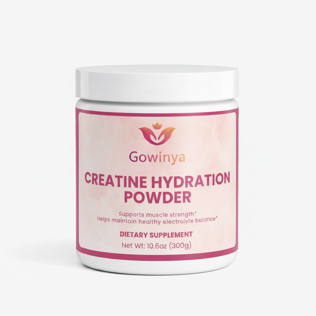 Creatine Hydration Powder fond rose et blanc